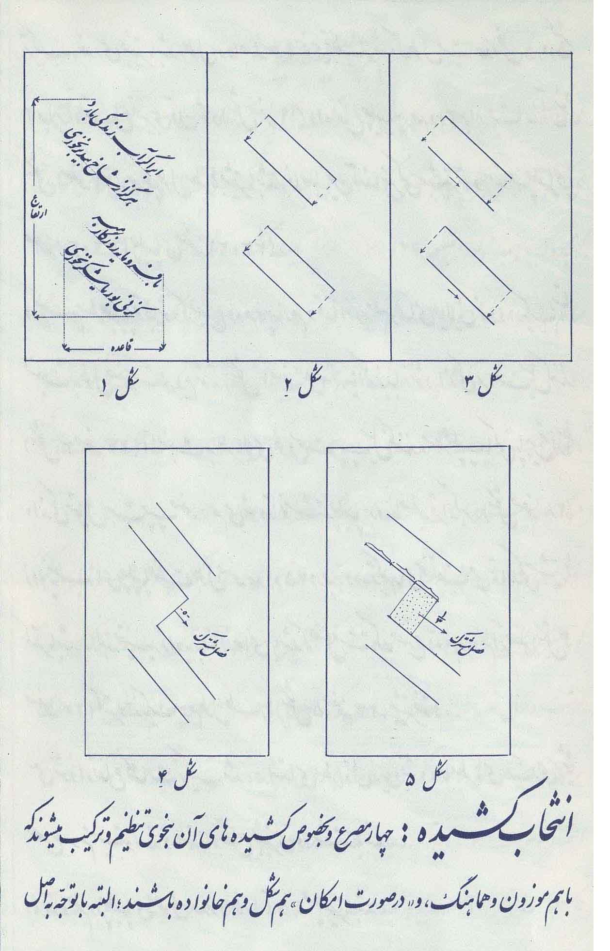 برگی از کتاب نگاهی به ترکیب درنستعلیق