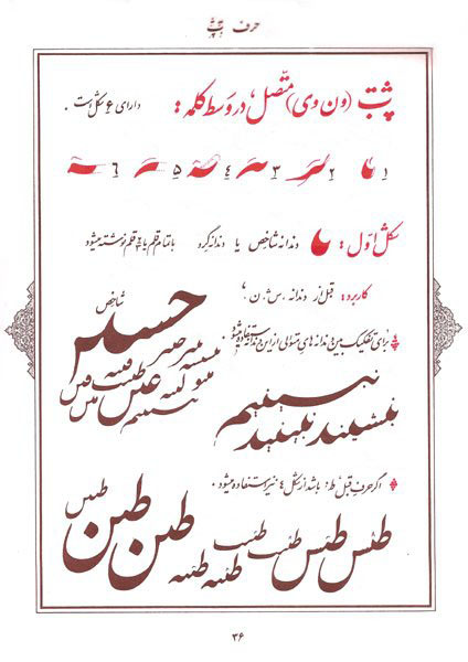 برگی از کتاب اسرار نستعلیق برگی از کتاب اسرار نستعلیق